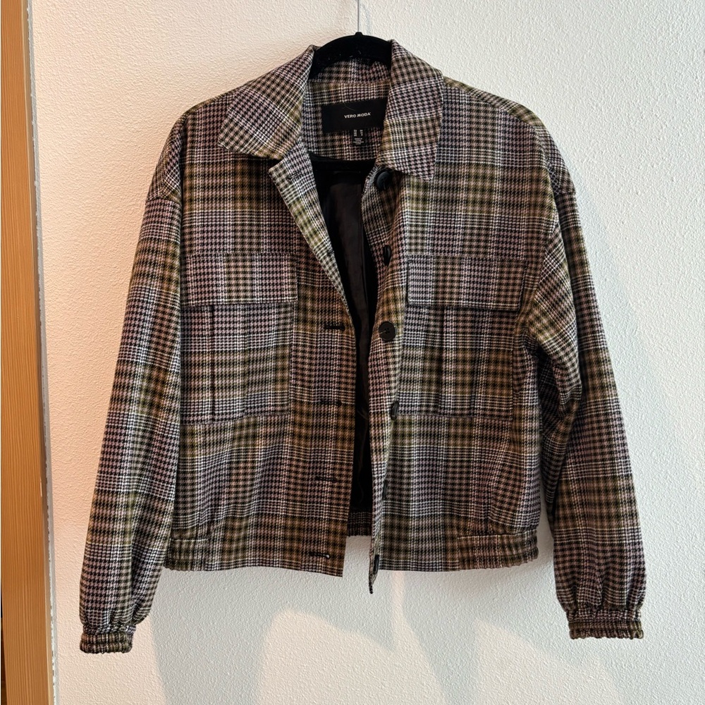 Plaid Bomber Jacket